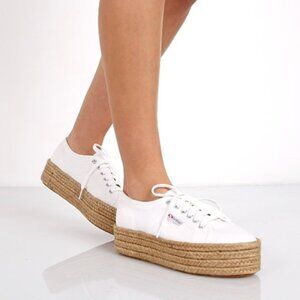 ✨ Superga Cotropew Espadrille Platform Sneakers White – US 6.5 / EU 37 ✨